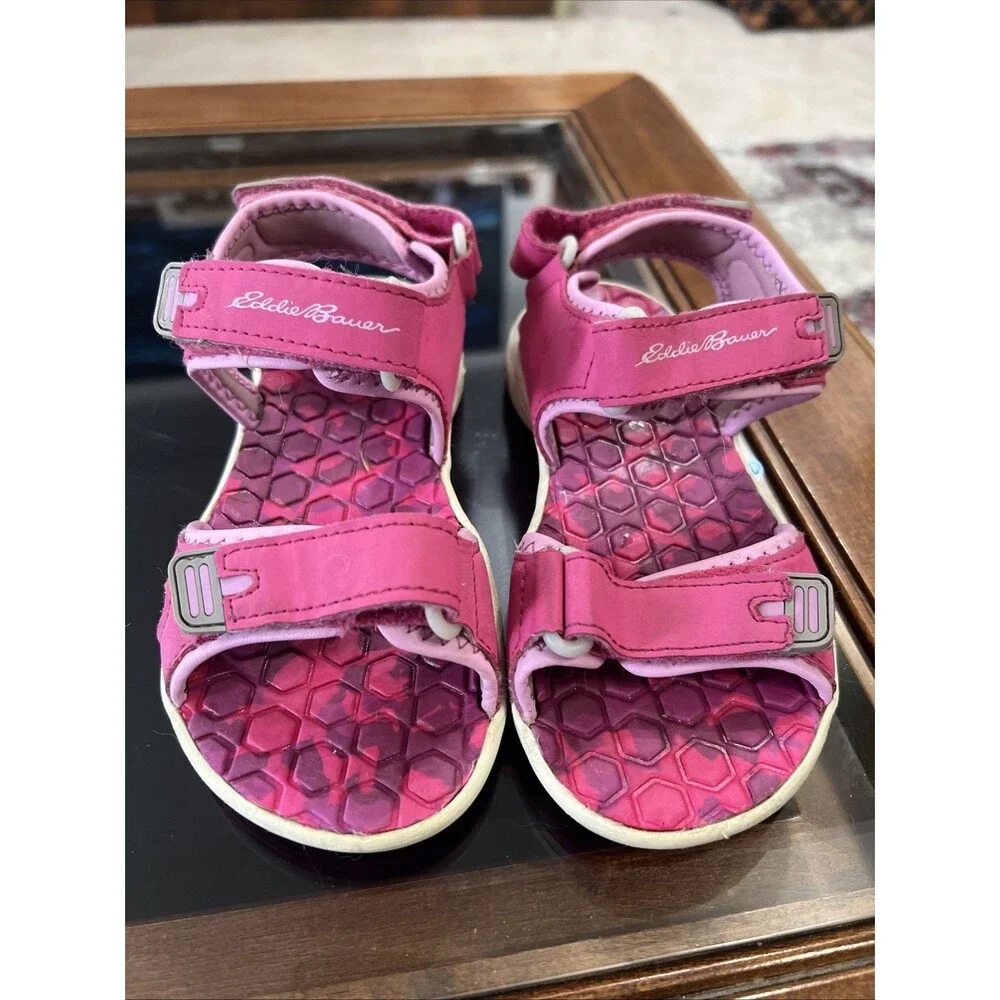 Youth/Girls‎ Eddie Bauer Cascadia Hot Pink Adjustable Straps Sandals Size 13M